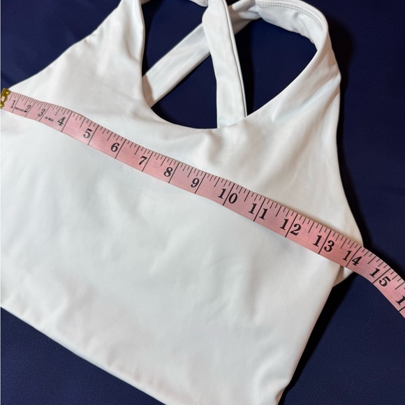 White Racerback Crop Top - Picture 5 of 8